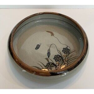 Teresa Duran XOCHIQUETZAL Tonala Mexican Pottery Butterfly Decorative Bowl 10.5